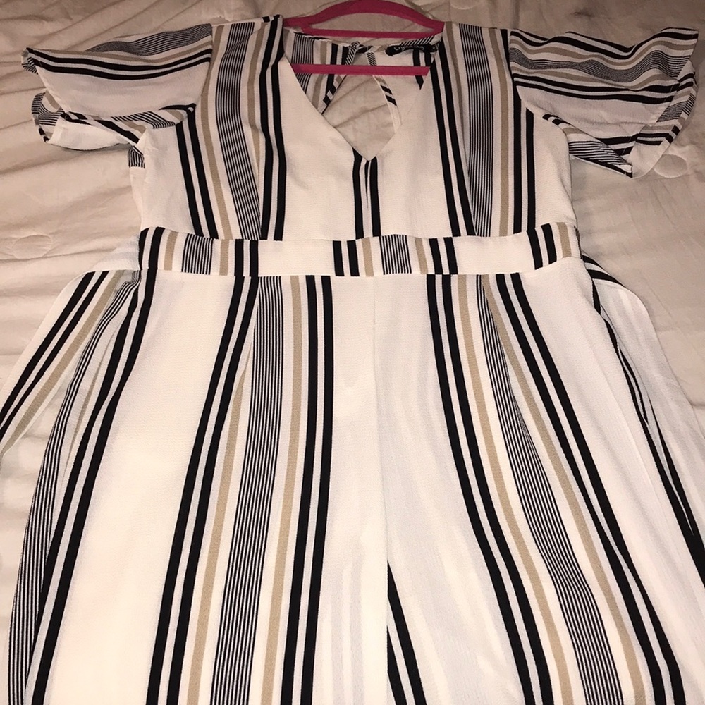 Striped jumpsuit